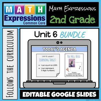 Preview of Grade 2 Math Expressions (2018) Unit 6 BUNDLE