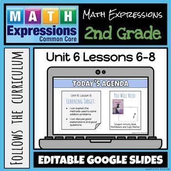 Preview of Grade 2 Math Expressions (2018) Unit 6: Lessons 6-8