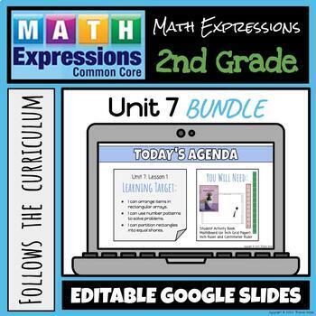 Preview of Grade 2 Math Expressions (2018) Unit 7 BUNDLE