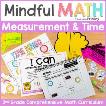 Preview of Grade 2 Math - Measurement (Metric & Imperial) & Time - 2nd Grade Math Centers