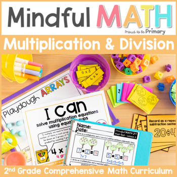 Preview of 2nd Grade Multiplication & Division Practice Lessons, Word Problems, Flash Cards