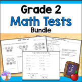 Grade 2 Math Tests Bundle