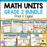 Grade 2 Math Units Bundle (Ontario Curriculum) Print & Digital