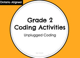 Grade 2 Math Unplugged Coding Activity Packet- Google Clas