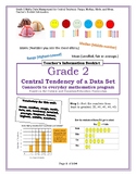 Grade 2 Maths Data Management for Central Tendency: Range,