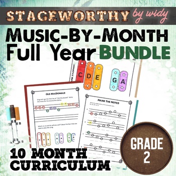 Preview of Grade 2 Music Lesson Plans Ontario Curriculum Whole Year Bundle