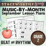 Grade 2 Music Plans Beat vs Rhythm September Music Unit Ba