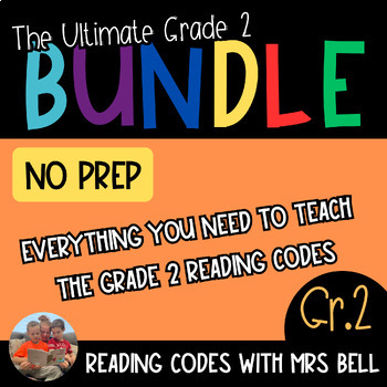 Preview of Grade 2 No Prep Bundle | Teach 21 Phonograms | Science of Reading