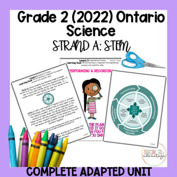 Preview of Grade 2 Ontario 2022 Science STEM Unit for Special Education/ESL