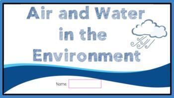 Preview of Grade 2 Ontario Air and Water in the Environment Unit