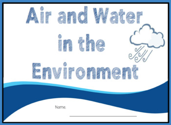 Preview of Grade 2 Ontario Air and Water in the Environment Unit Digital and Printable
