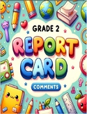 Preview of Grade 2 Ontario Curriculum Report Card Comment Bank 2023