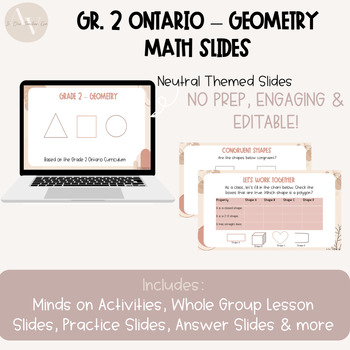 Preview of Grade 2 Ontario Digital Math Slides - Geometry | PowerPoint + Google Slides