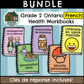 Preview of Grade 2 Ontario FRENCH Health Workbooks