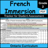Grade 2 Ontario French Immersion Assessment Tracker | PDF