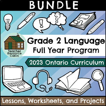 Preview of Grade 2 Ontario 2023 Language Bundle (FULL YEAR)