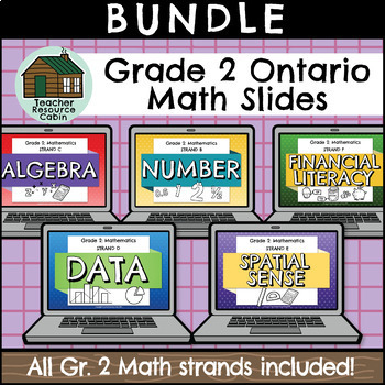 Preview of Grade 2 Ontario MATH: FULL YEAR Bundle for Google Slides™