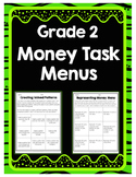 Grade 2 Ontario Money Question Menus (Ontario Mathematics - 2005)