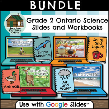Preview of Grade 2 Ontario SCIENCE Workbooks and Slides