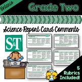 Grade 2 Ontario Science Report Card Comments