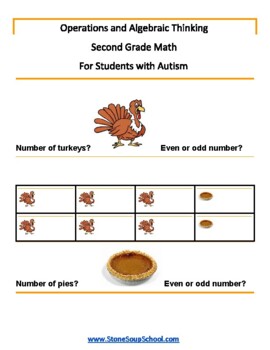 Preview of Grade 2 - CCS: Operations and Algebra for Students w/ Autism