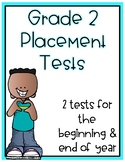Distance Learning 2nd Grade Placement Test Beginning and E