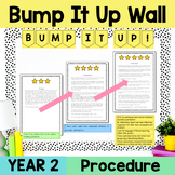Grade 2 Procedure Writing Exemplars - Bump It Up Wall