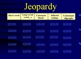 Grade 2 Reading Street Phonics Review Jeopardy (Units 1-6)