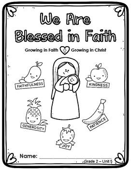 Preview of Grade 2 Religion Unit 5 - Growing in Faith, Growing in Christ (Digital/PDF)