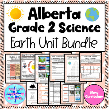 Preview of Grade 2 Science Alberta - NEW CURRICULUM - Earth Unit Bundle