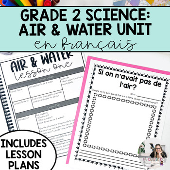 Preview of Grade 2 Science | French Air and Water in the Environment Unit | French Science