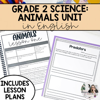 Preview of Grade 2 Science | Growth and Changes in Animals Unit | English Version
