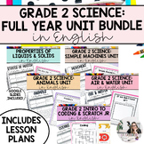 Grade 2 Science Unit Bundle (English Version) PRINTABLE AN