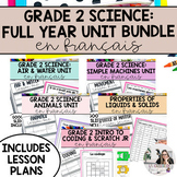 Grade 2 French Science Unit Bundle With Lesson Plans and C