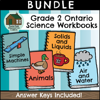 Preview of Grade 2 Science Workbooks (NEW 2022 Ontario Curriculum)