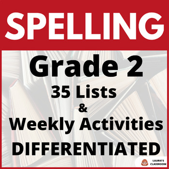 Preview of Grade 2 Spelling Words and Practice Sheets | 36 lists |Differentiated