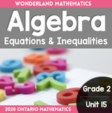 Grade 2, Unit 15: Algebra - Equations and Inequalities