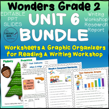 Preview of Grade 2 Unit 6 Wonders Complete Bundle of all Five Stories