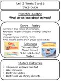 Grade 2: Wonders - Unit 2 - Weeks 5 and 6 Study Guide
