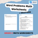 Grade 2 Word Problems Math Worksheets