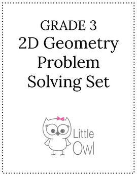 Preview of Grade 3 2D Geometry Problem Solving Set