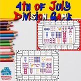 Grade 3 & 4 - 4th of July Division Matching Math Game | Tw