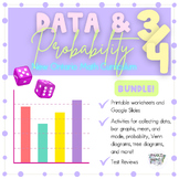 Grade 3 & 4 Data Literacy & Probability - Graphing and Sur