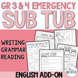 Grade 3 & 4 Emergency Sub Tub - English Add-on