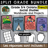 Grade 3/4 FRENCH Social Studies Workbooks (Ontario Curriculum)