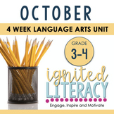 Grade 3/4 Ignited Literacy OCTOBER {Pack 2} Spiralled Juni
