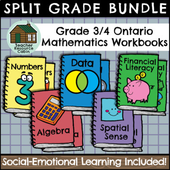 Preview of Grade 3/4 Ontario Math Workbooks (Full Year Bundle)