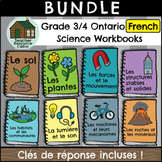Grade 3/4 Science FRENCH Workbooks (NEW 2022 Ontario Curriculum)