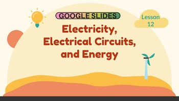 Preview of Grade 3-4 Science Reading 12 Electricity, Electrical Circuits, Energy (Slides)