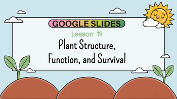 Preview of Grade 3-4 Science Reading 19 Plant Structure, Function, Survival Google Slides